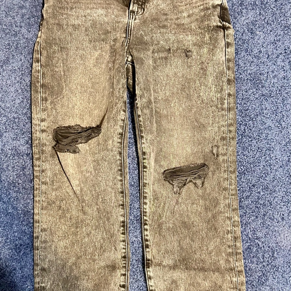 Distressed Black Express Jeans